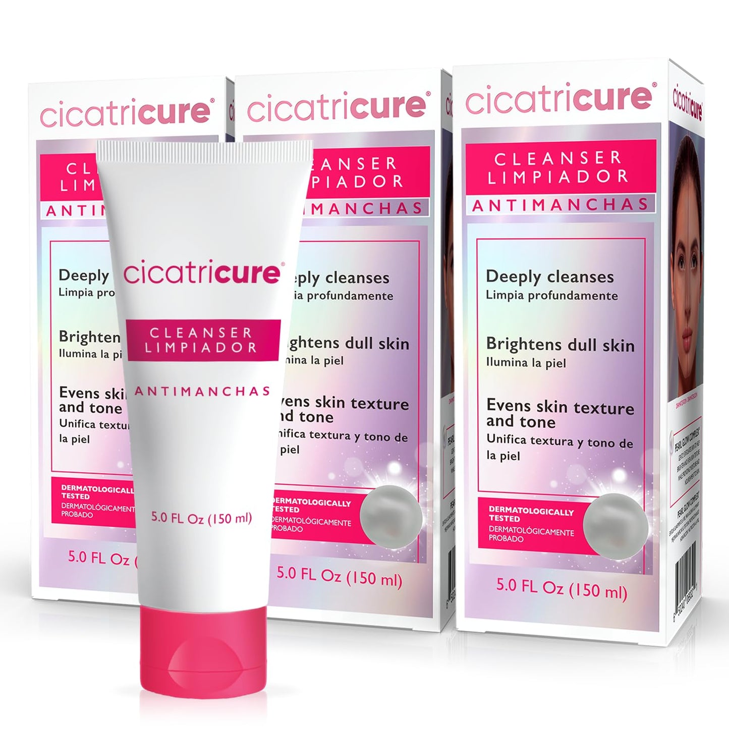 Cicatricure Antimanchas Face Wash, AHA & PHA Facial Cleanser, Deeply Cleanses, Exfoliates & Helps Brighten Dull Skin, Lactic & Salicylic Acid Face Wash, Paraben & Sulfate Free - 5 Fl. Oz. (Pack of 3)…