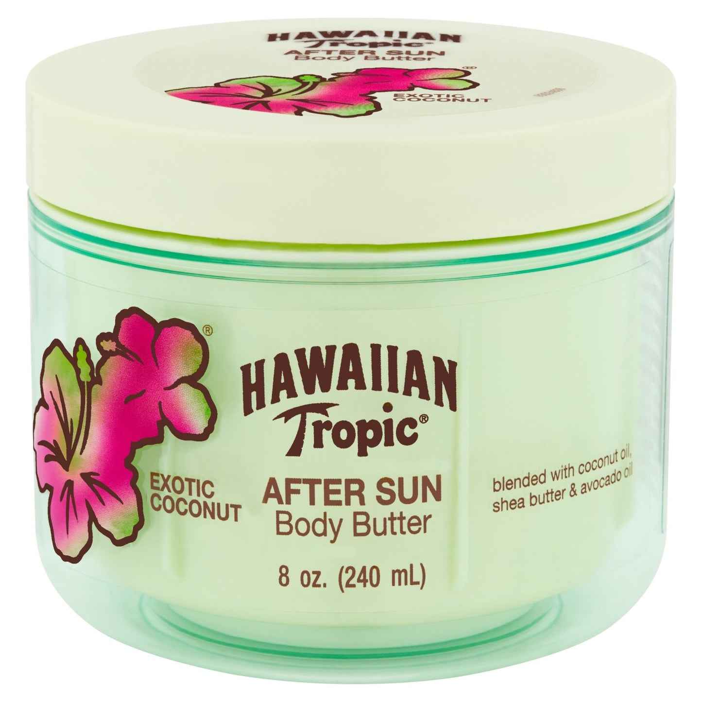Hawaiian Tropic Mineral Powder Sunscreen Brush SPF 30 | SPF Powder Sunscreen for Face & After Sun Body Butter with Coconut Oil, 8oz | After Sun Lotion