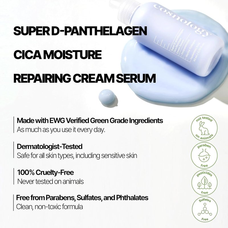 **Cosnology 15% D-Panthenol Serum - Intensive Hydration & Skin Recovery with Marine Collagen | 2.70 fl. oz (80ml)**