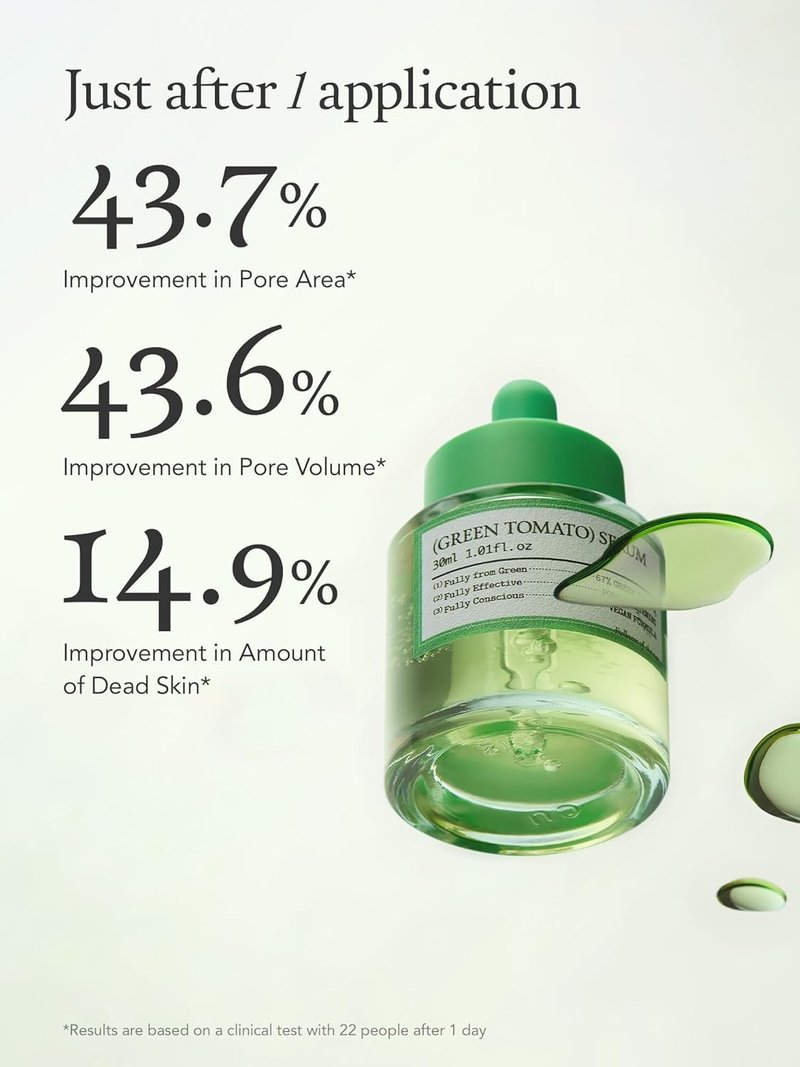 Green Tomato Pore Rescue Duo - Instant Pore Minimizing & Blackhead Control | Vegan Korean Skincare Gift Set