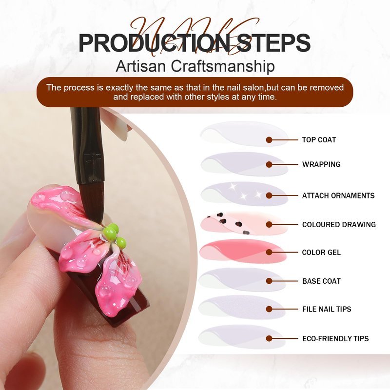 HOMSERA Handmade Press on Nails Long Square, XL Reusable Fake Nails Blue Nude Style with Sun Goddess & Gold 3D Flower Art XXL Luxury Acrylic French Tips With Cross Scepter & Aurora Design for Women