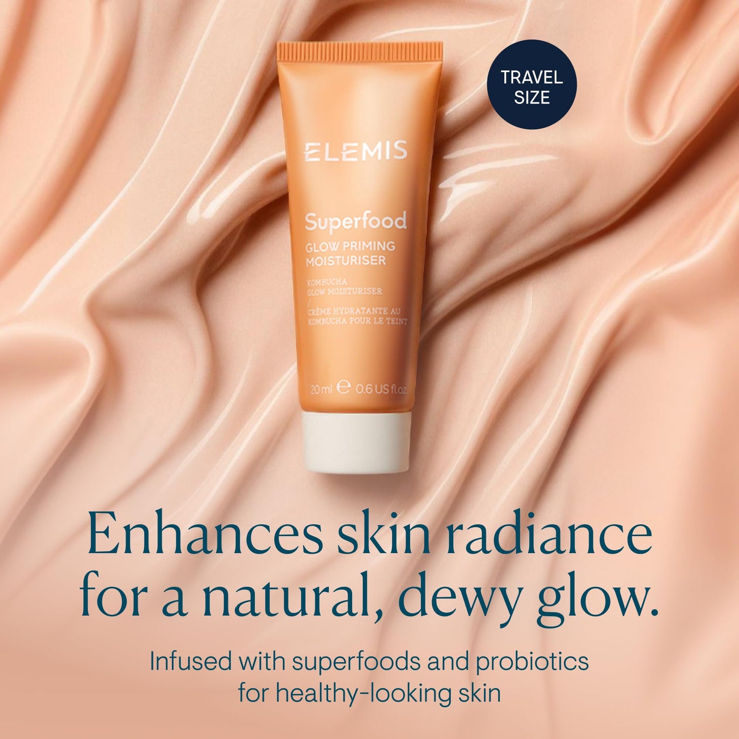 ELEMIS Superfood Glow Hydrating Primer, Facial Moisturizer, 20ml Travel