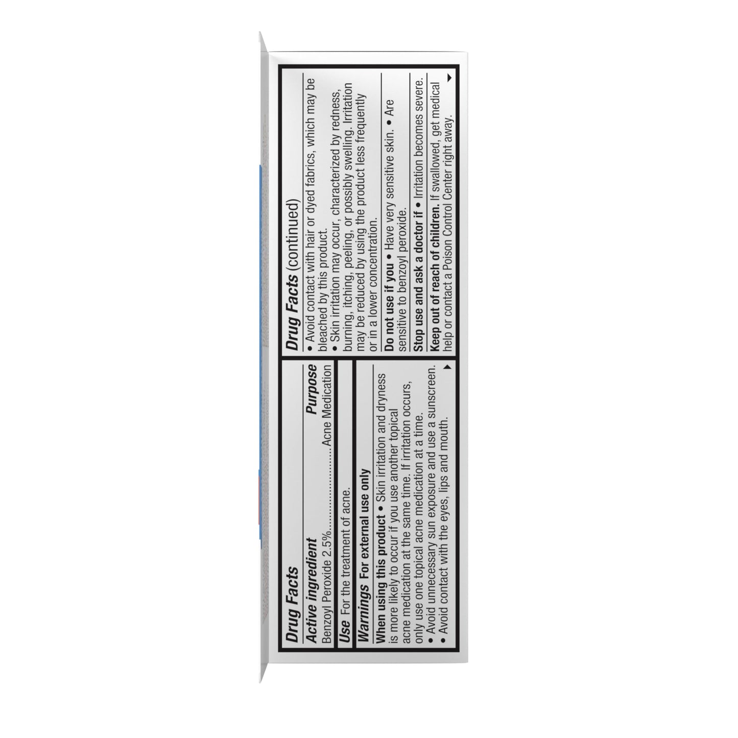 Neutrogena On-The-Spot Acne Spot Treatment Cream with 2.5% Benzoyl Peroxide, Gentle Face Blemish Medicine for Acne-Prone Skin, Vanishing Formula, Clinically Proven Day-1 Results, 0.75-Ounce Tube