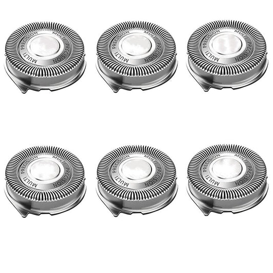 Suleto SH50/52 Replacement Heads Compatible with Noreclo Series 5000 Electric Shaver, Sh50 Replacement Head Part for Series 5000 S5xxx, ATXX, PTXX PT8xx, PT7xx, Sh50 Shaving Blades-6Pcs W/Brush