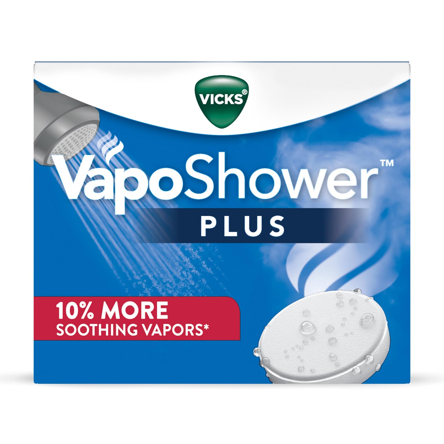 Vicks, VapoShower Plus, Shower Steamers, Eucalyptus Shower Steamer & Menthol Scent, Clean Dissolving Vapor Shower Tablets, Aromatherapy Shower Steamer & Shower Bombs, 12 count