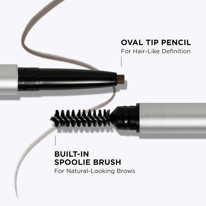 IT Cosmetics Brow Power Universal Taupe Brown Eyebrow Pencil (Taupe) -Long-Lasting, Budge-Proof, Nourishing Biotin & Antioxidants, Easy to Apply Natural Brow Makeup, Built-in Spoolie