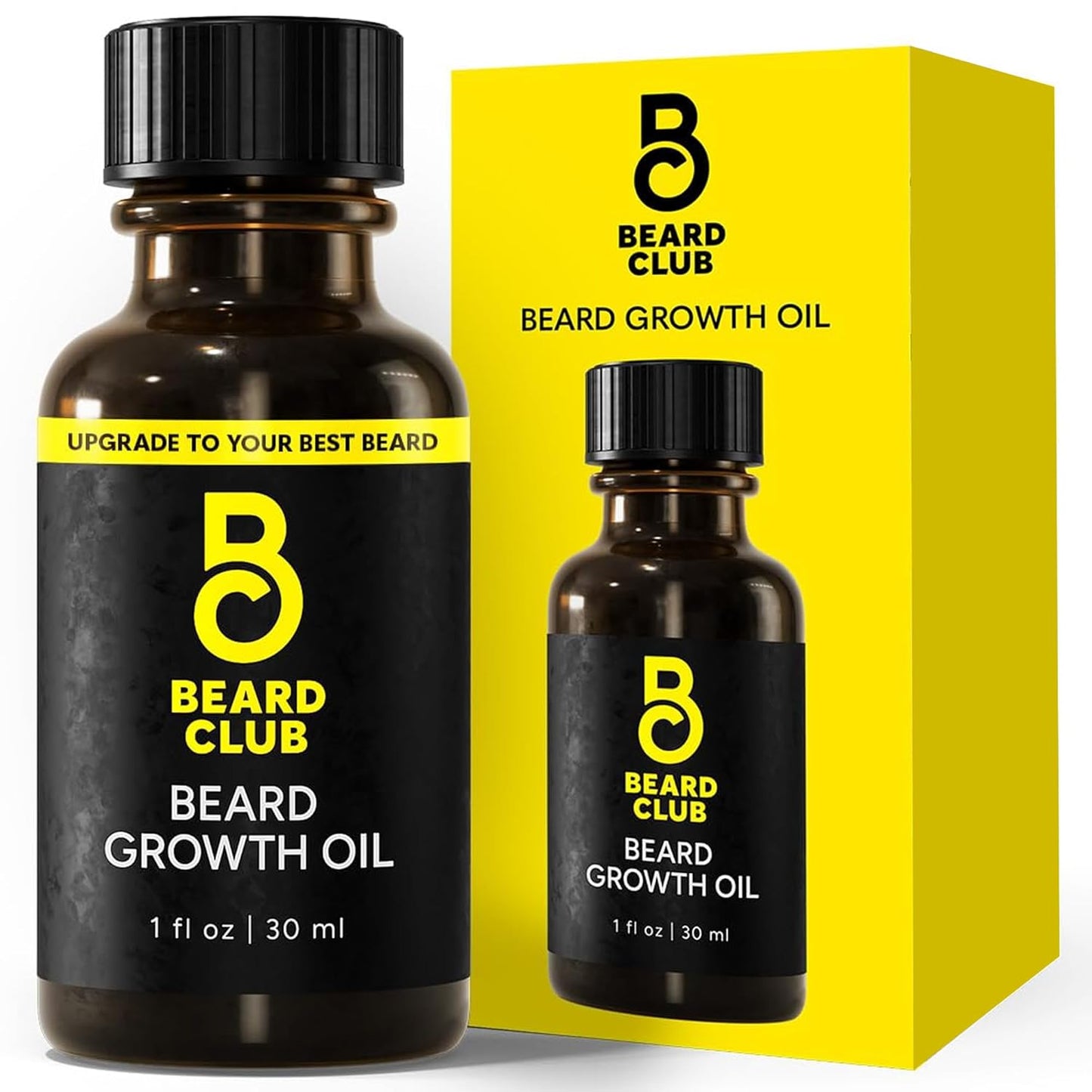 Beard Growth Serum - Natural Castor, Coconut & Avocado Oil for Thicker, Fuller Beards | Stimulates Healthy Hair Growth