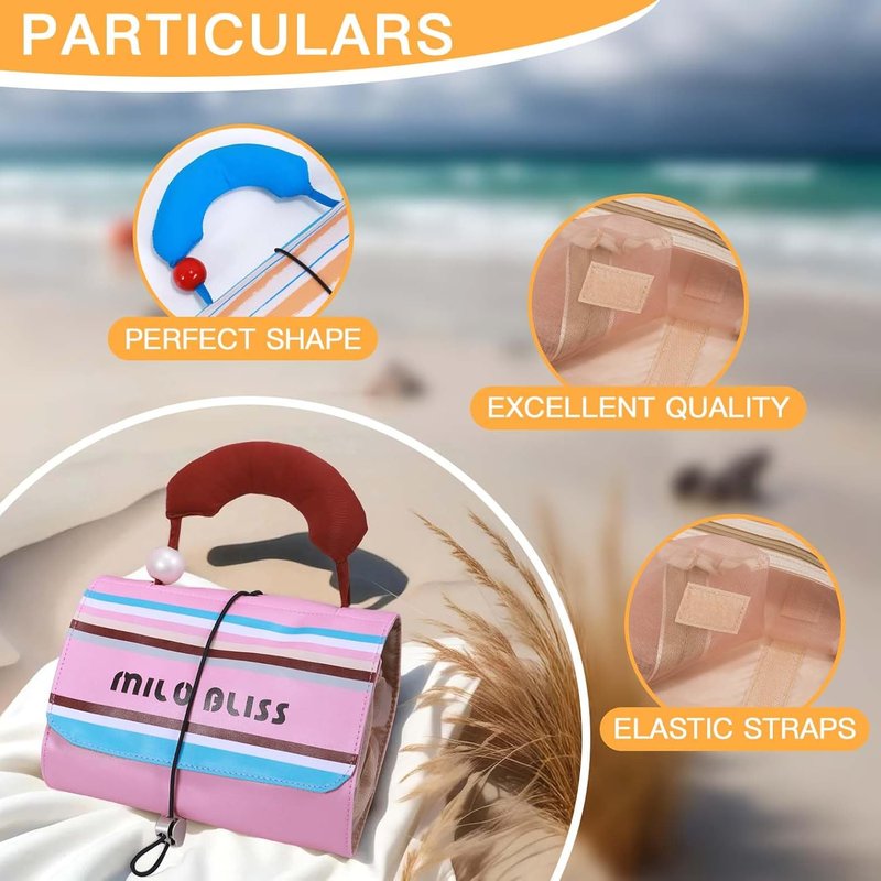 Foldable Makeup Bag - 4-in-1 Detachable Organizer for Travel | Multi-Compartment Cosmetic Bag for Women