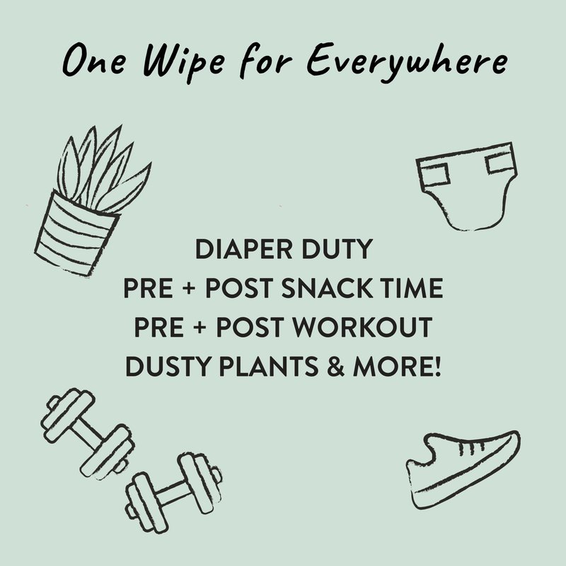 The Honest Company Hypoallergenic Multi-Use Baby Wipes for Sensitive Baby Skin, Pattern Play, 10 Count (Pack of 6)