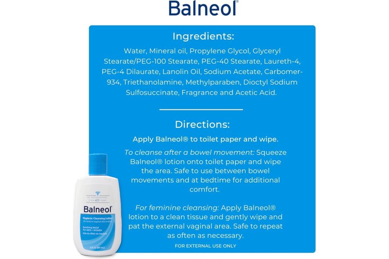 Balneol Hygienic Cleansing Lotion, 3 oz. (Pack of 3)