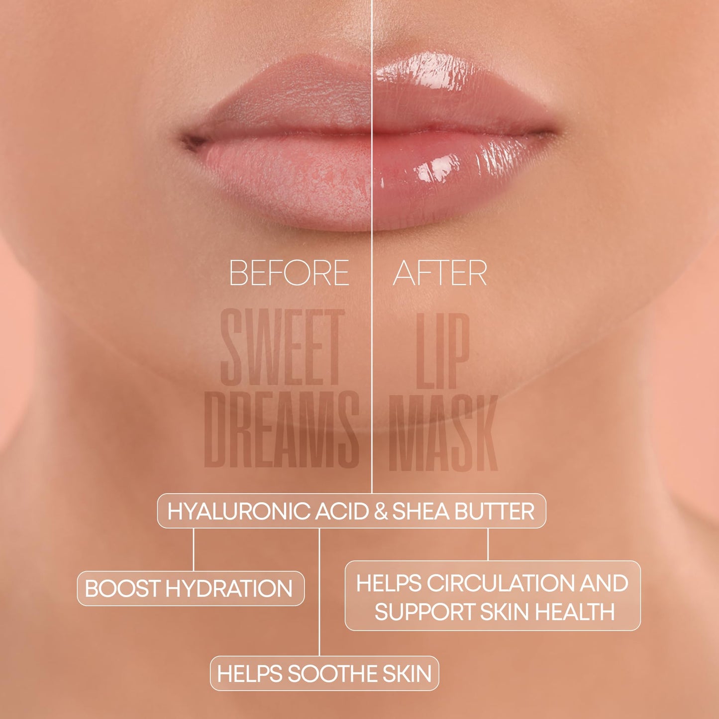 W7 Sweet Dreams Overnight Watermelon Swirl Lip Mask - Watermelon Fruit Extract & Hyaluronic Acid - For Hydrated, Full Looking & Irresistible Lips