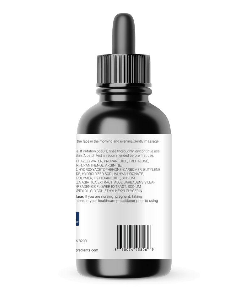 Hyaluronic Acid Serum with Vitamin B5 for Face | Lightweight Hydrating Face Serum for Dry & Sensitive Skin | 4 Types of HA at 2% with Vitamin C & E | Oil-Free & Fragrance-Free, 4 fl oz