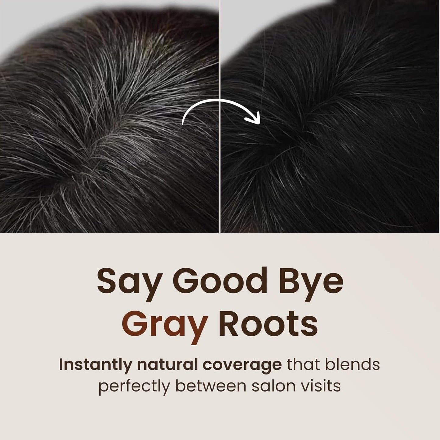 Quick Hair Puff - Natural Brown Root Touch-Up Powder for Hair Loss | Hair Fibers for Thinning Hair & Gray Concealment