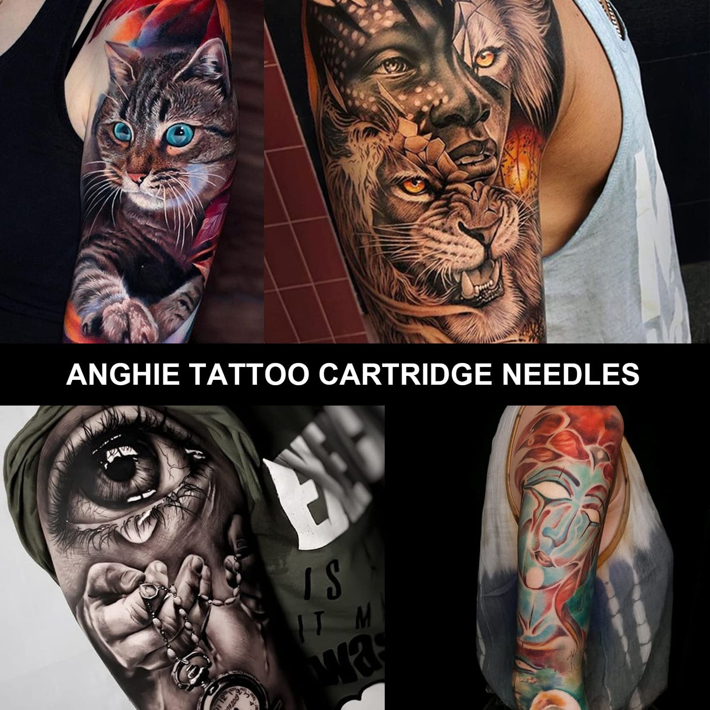 Anghie 80Pcs Mixed 3RL 5RL 7RL 5RS 7RS 9RM 5M1 7M1 Standard #10#12 for Artists and beginners