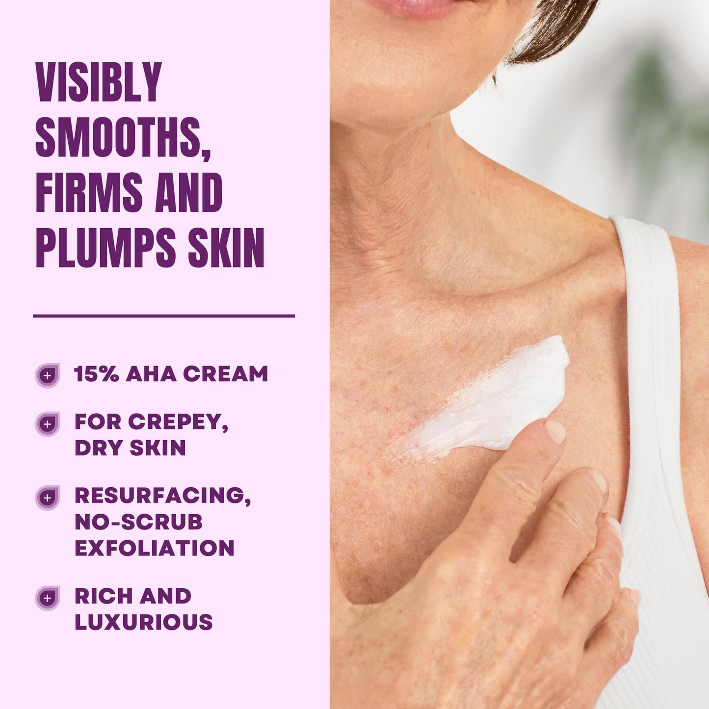 AmLactin Crepe Firming 12 oz Cream & Intensive Healing 7.9 oz Lotion Bundle - Exfoliator and Moisturizer