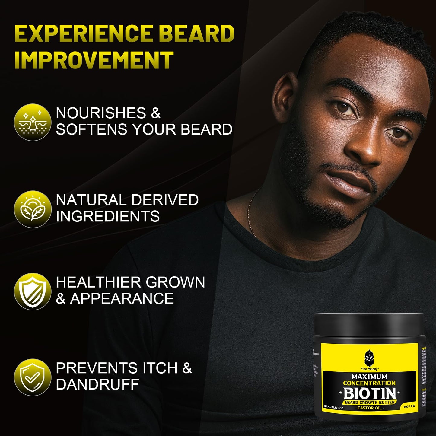 First Melody Beard Butter + Beard Oil （Sandalwood）