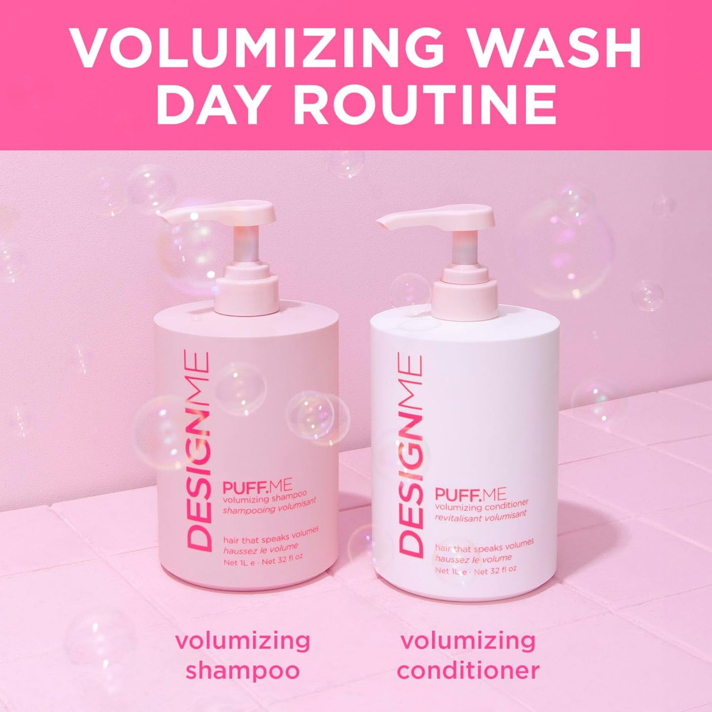 **Volumizing Shampoo | PUFF.ME Hair Volumizer with Sunflower Seed Oil | Color-Safe, Paraben & Sulfate Free for Fine Hair**