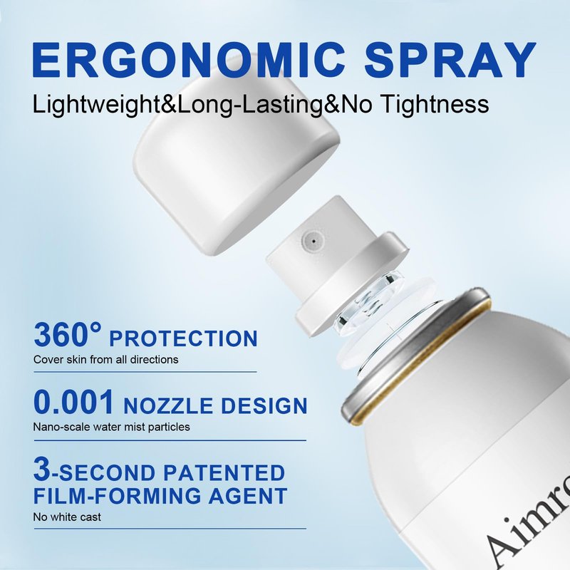 Powerful Makeup Setting Spray,Long Lasting Face Mist with Water proof & Sweat Proof, 360 Ultra-Fine Nano-Scale Nozzle Make It Non-Sticky & Non-Clogging Pores, Hyaluronic Acid Make Up Spry(4oz)