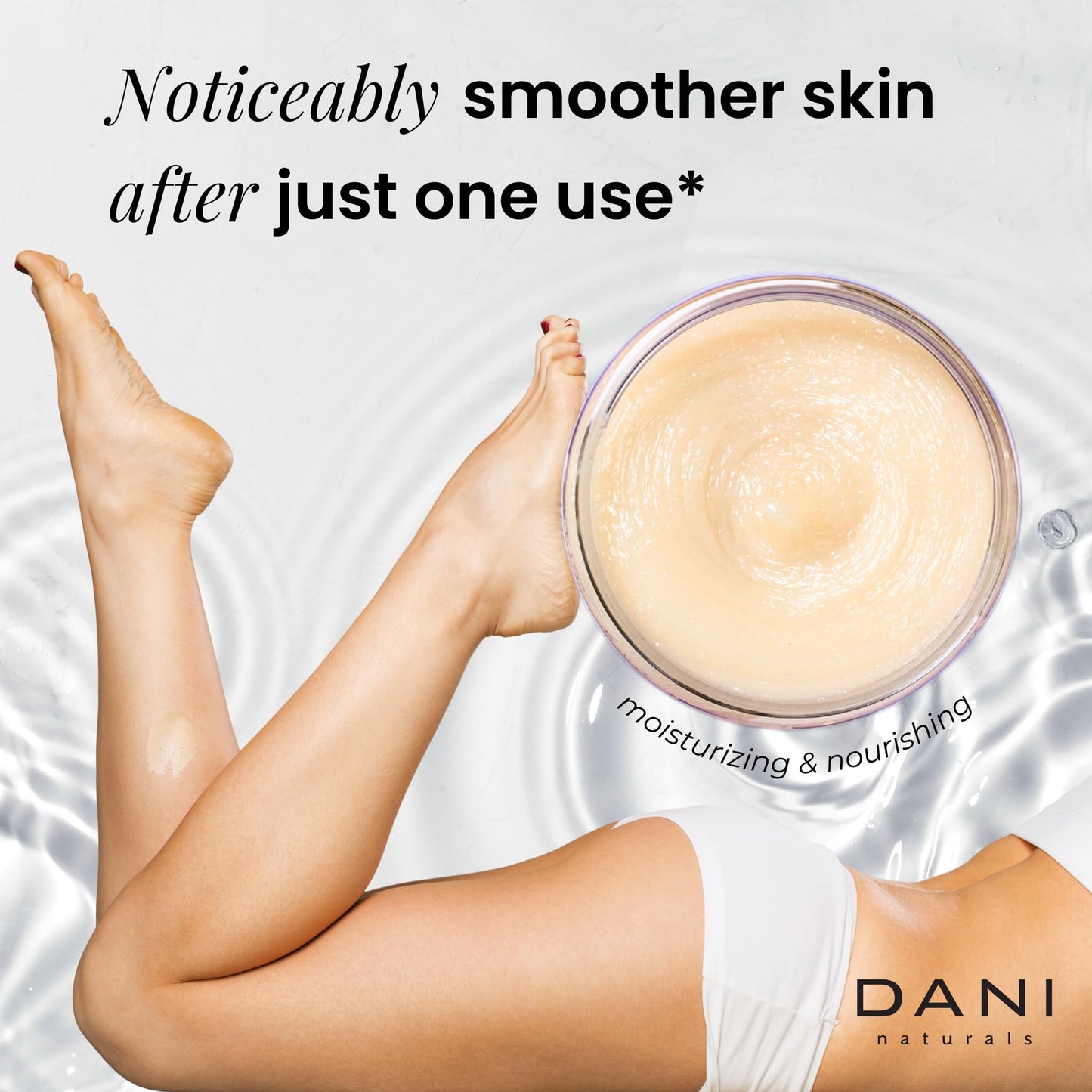 DANI Naturals Citrus Rose Gentle Exfoliating Sugar Scrub, Vegan, 14oz
