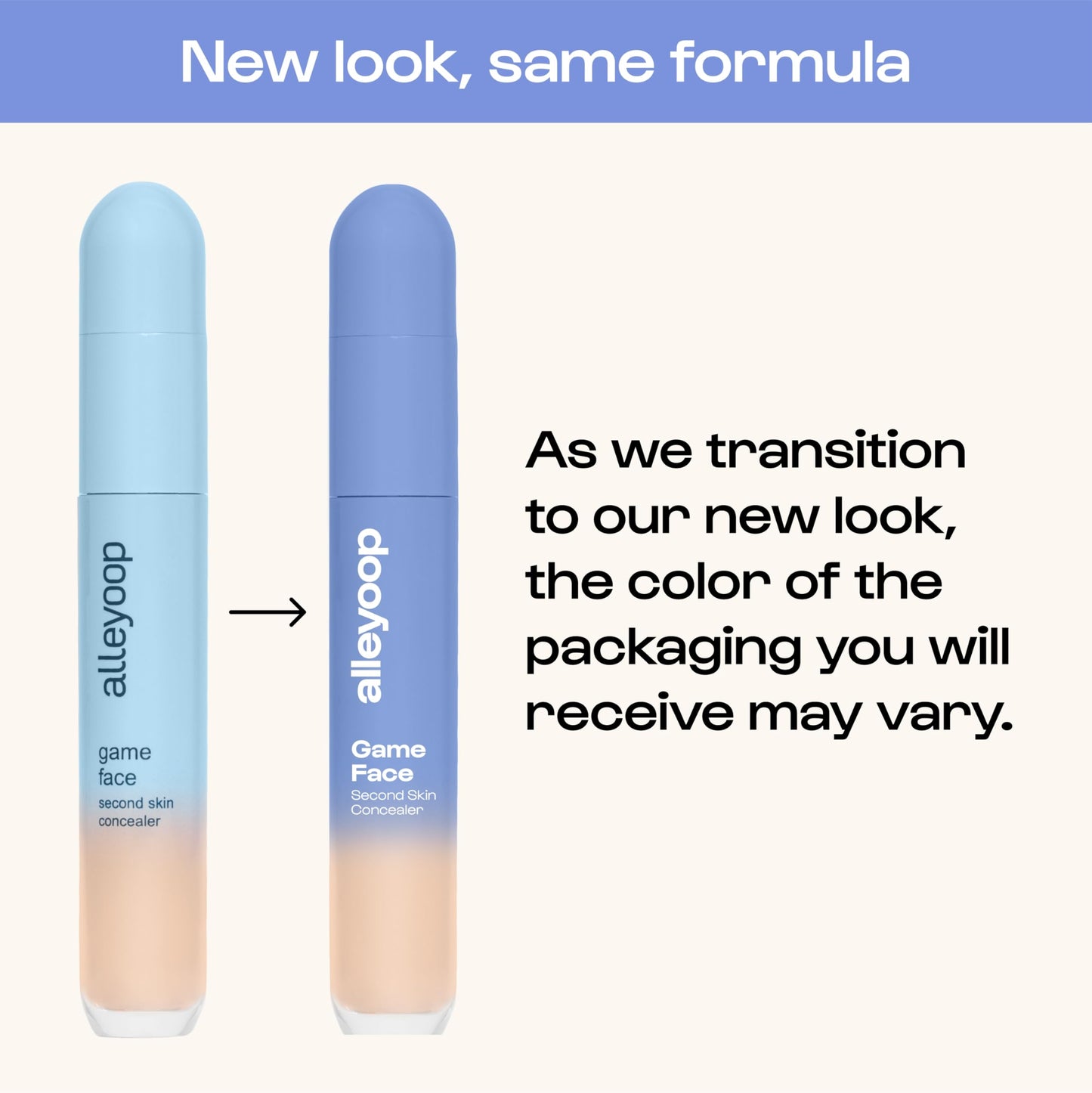 Alleyoop Game Face Makeup Concealer - Lightweight, Buildable Under Eye Concealer for Dark Circles, Hydrating Cream Formula for Women with Aloe Stem Cell - Smooth, Crease-Proof Makeup, Standout