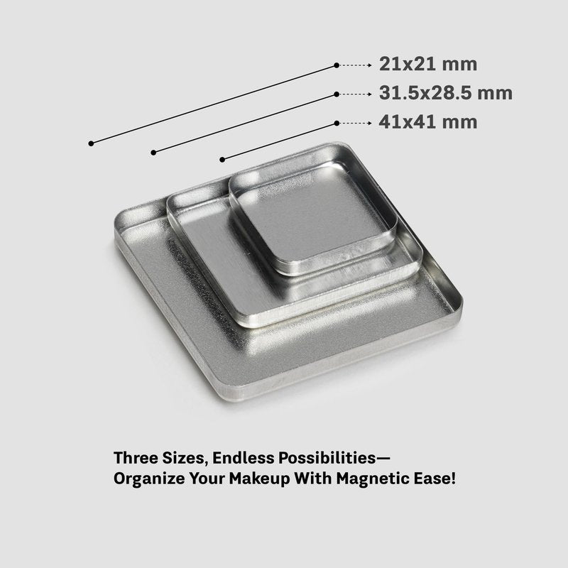 FIXY Ultimate Makeup Refill Kit: Includes 30 Square Empty Magnetic Pans & a Powder Binder Spray | Repurpose your Eyeshadow, Blush, Bronzer, Highlighter & More | Vegan & Cruelty-Free