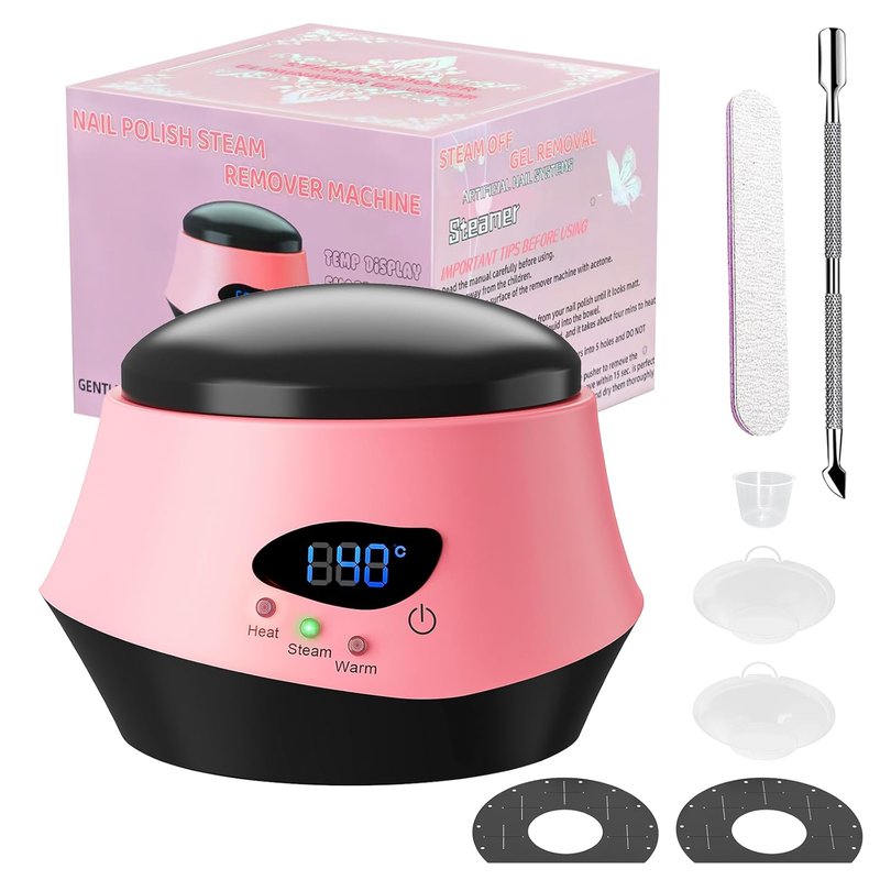 Electric Nail Polish Remover Machine - Upgraded Portable Automatic Gel Remover for Home & Salon Use