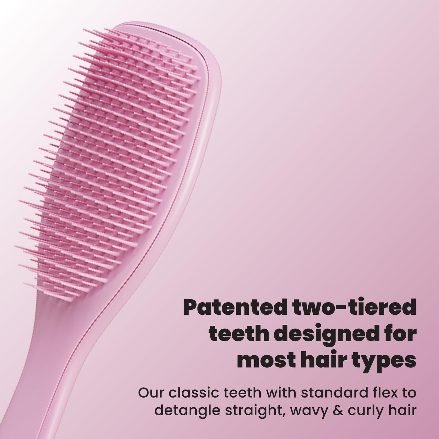 Tangle Teezer Ultimate Detangler Brush for Wet & Dry Hair, Eliminates Knots & Reduces Breakage for Straight to Wavy Hair Types, Amazon Exclusive Rosebud
