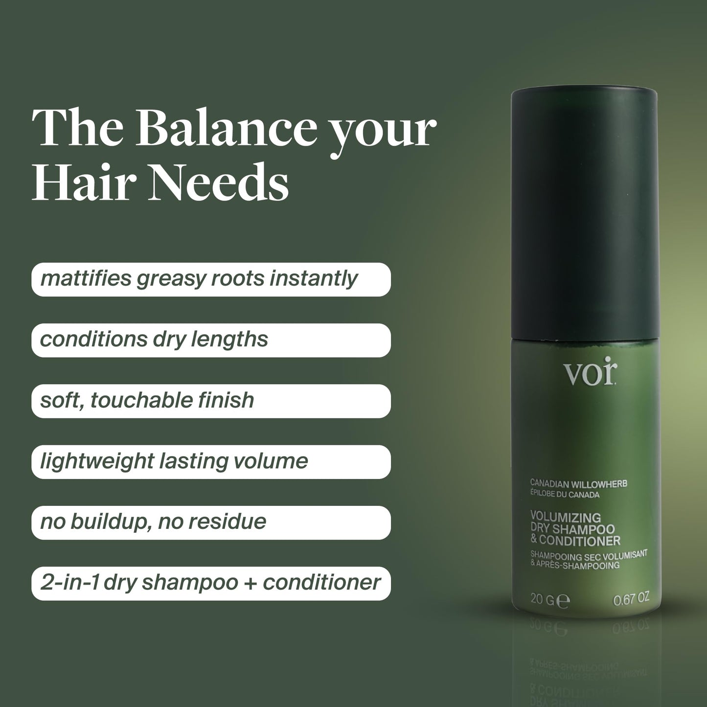Voir Haircare She's Like The Wind Invisible Dry Shampoo & Conditioner