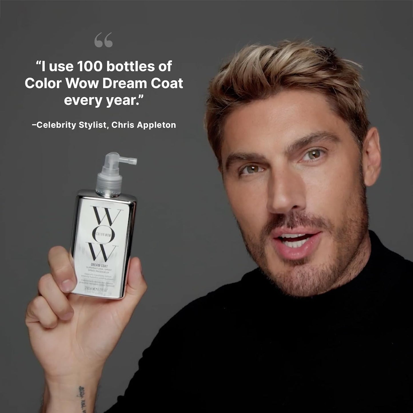 COLOR WOW Dream Coat Anti-Humidity Treatment Spray - Frizz Control & Heat Protection for Shiny, Smooth Hair | 6.7 oz