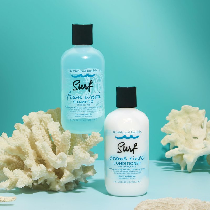 Bumble and bumble. Surf Creme Rinse Texturizing Conditioner | Adds Lightweight Seabreezy Texture | Volumizing + Hydrating |For Fine to Medium Wavy, Straight Hair, 8.5 Fl Oz