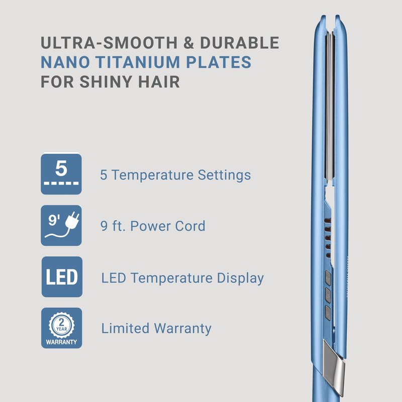BaBylissPRO Nano Titanium Limited Edition 3/4" & 1" Ultra Sleek Flat Iron Prepack