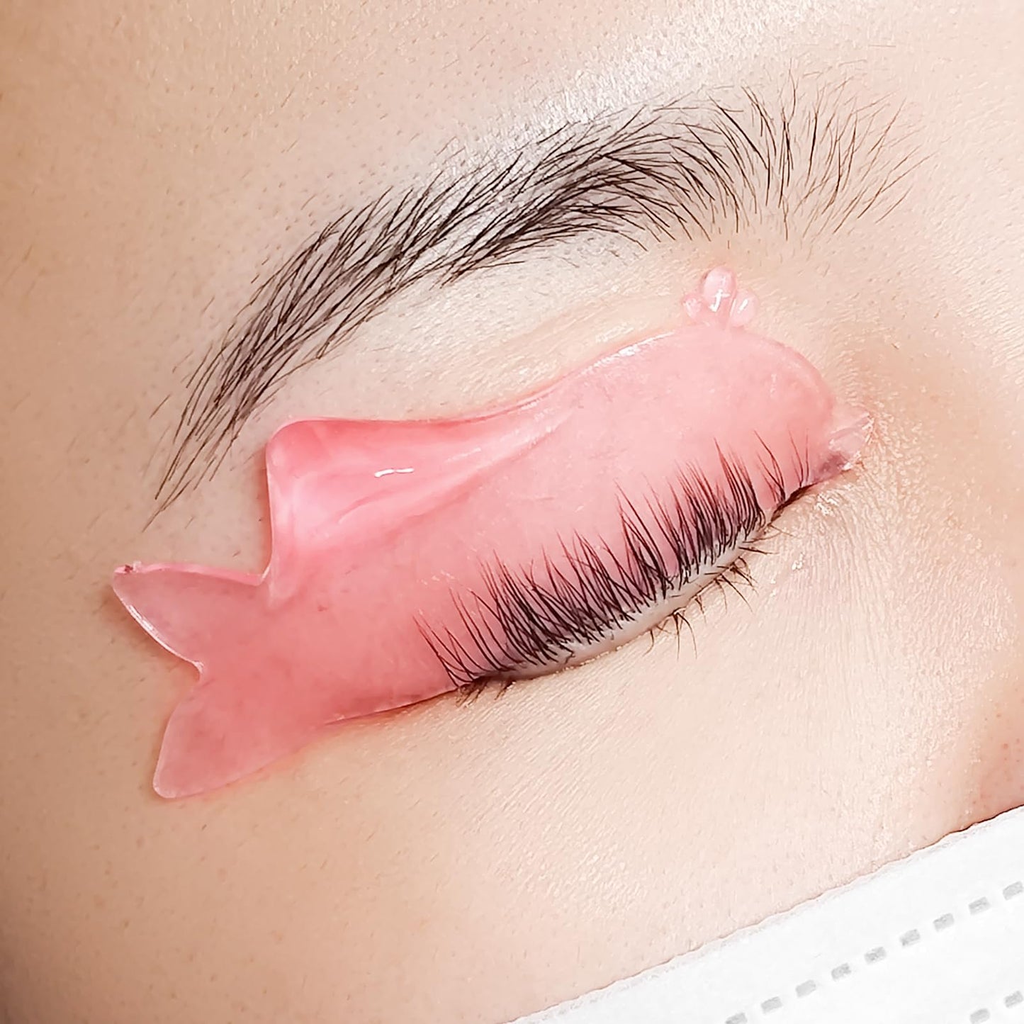 Lomansa Flat Lash Lift Shields Korean Lash Lift Rods Glueless For NO.1 Perm Soften Eyelash Lift Pads Tools (Rose)