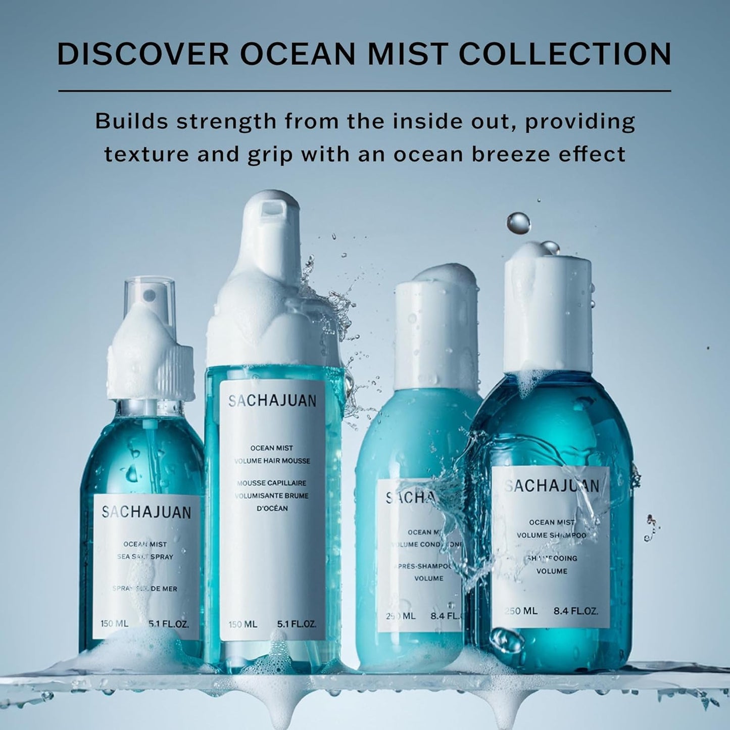 Ocean Mist Volume Shampoo - Volumizing Shampoo for Fine & Thin Hair - Adds Body & Texture | Paraben-Free | 8.4 oz