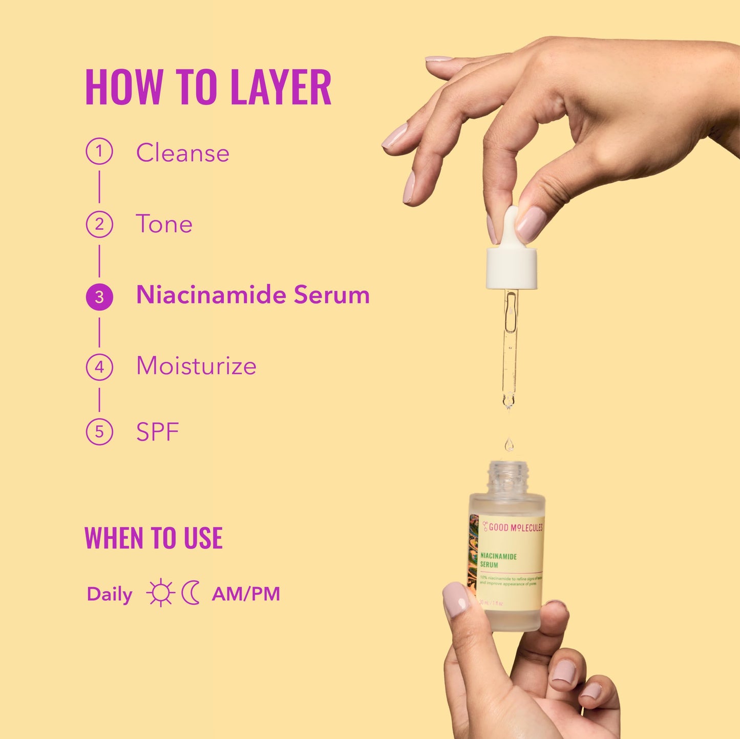 Good Molecules Niacinamide Serum – 10% Niacinamide to Target Blemishes, Nourishment, and Skin Tone – Ultra Hydrating & Brightening Skin Care for Face – 75 ml / 2.53 fl oz