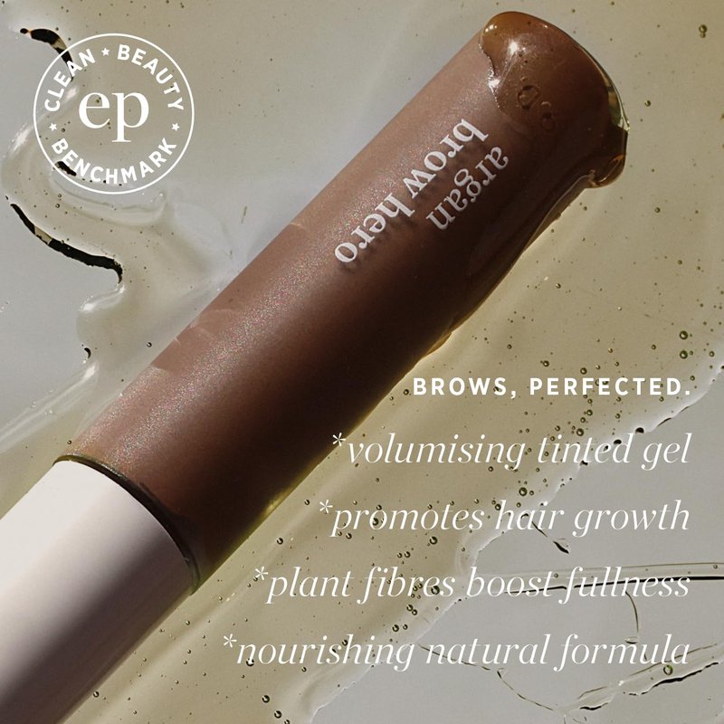 Ere Perez Natural Argan Brow Hero - Tinted Conditioning Gel | Vegan, Cruelty-Free | 0.12 oz (Perfect)