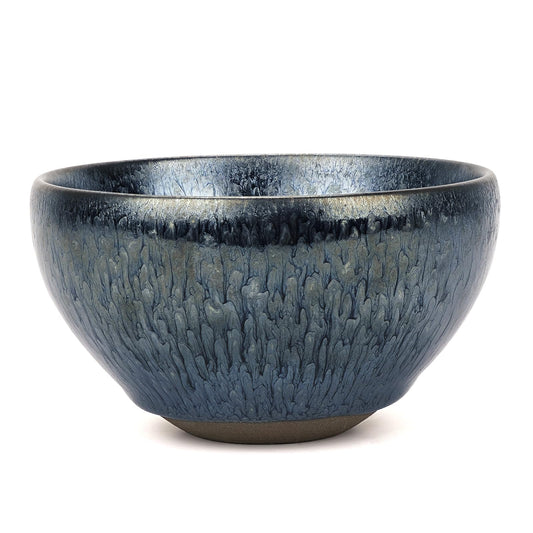 Linkidea Linkdiea Ceramics Soap Shaving Bowl, Traditional Wet Beard Art of Shaving Bowl, Cream Shaver Bowl for Men (Blue), RAC30-01