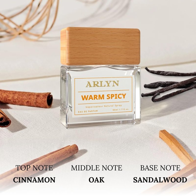 Warm Spicy Eau De Parfum | Long-Lasting Unisex Fragrance with Sandalwood, Vanilla & Cinnamon - 50ml / 1.7 oz