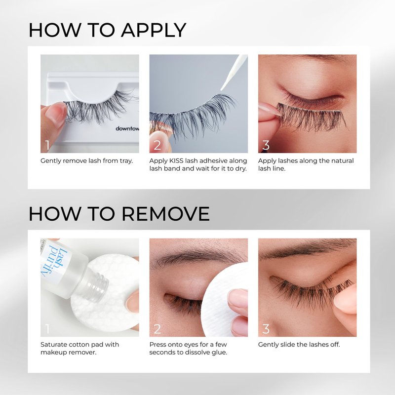 Kiss So Wispy, False Eyelashes, 'Pixie', 12mm, Includes 5 Pairs Of Lashes, Easy to Apply, Reusable Lash Clusters