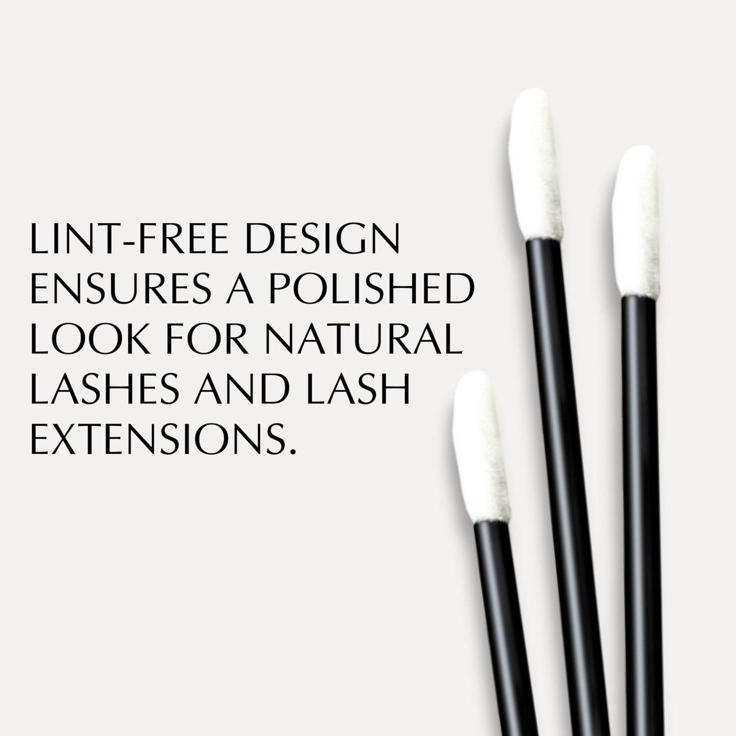 Xtreme Lashes Lint-Free Applicators, 100 Count, Lash Extension Safe, Applicator Brushes for Cleansing, Priming & Makeup Removal, Precision, Non-Drip Tip
