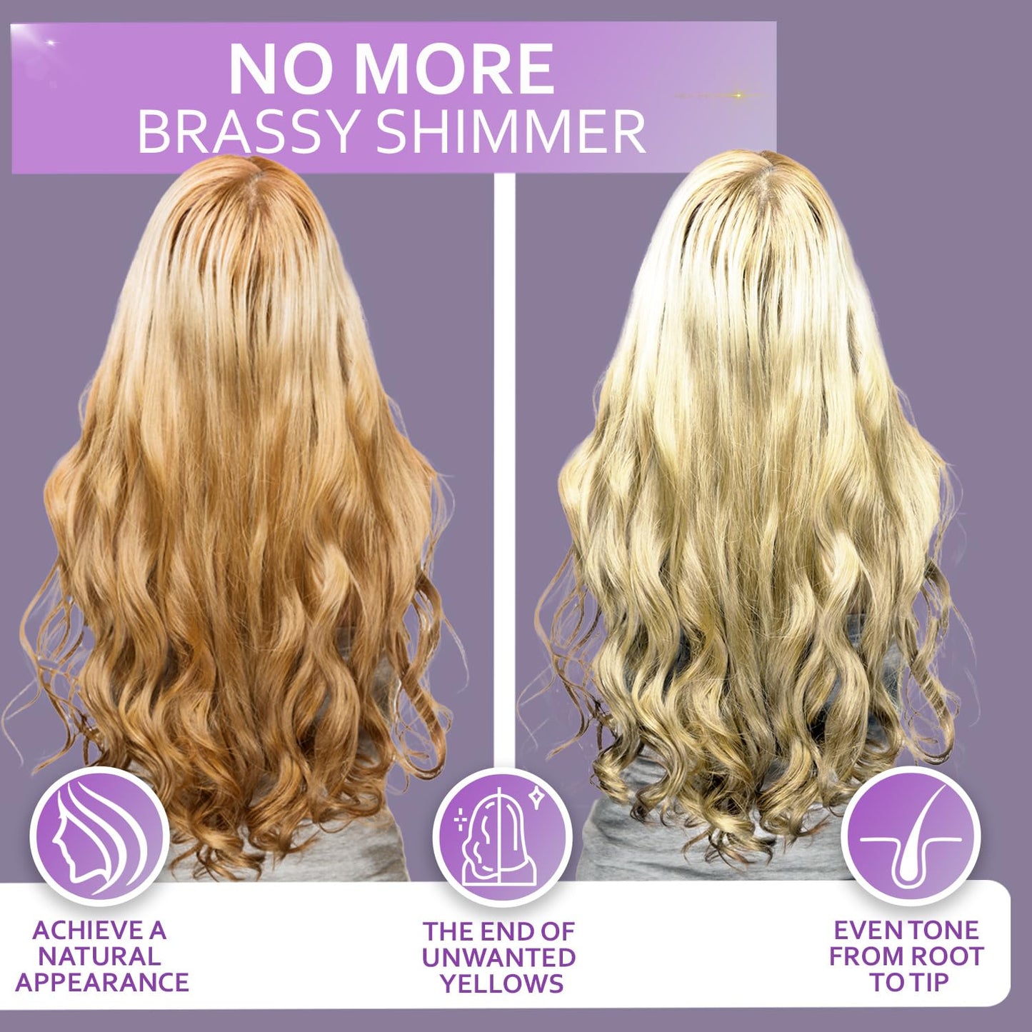 BELLISSO Purple Shampoo and Conditioner Set and Purple Shampoo
