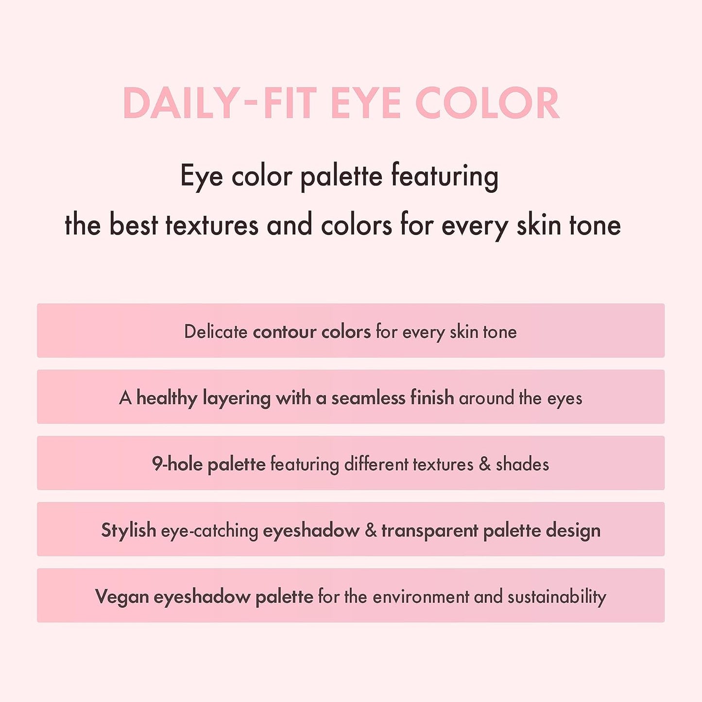 Amuse SEOUL Eye Color Palette - 9-Cool Rose Tones, Blendable Matte & Shimmer Eyeshadow, Vegan Korean Makeup | 02 Cool Rose