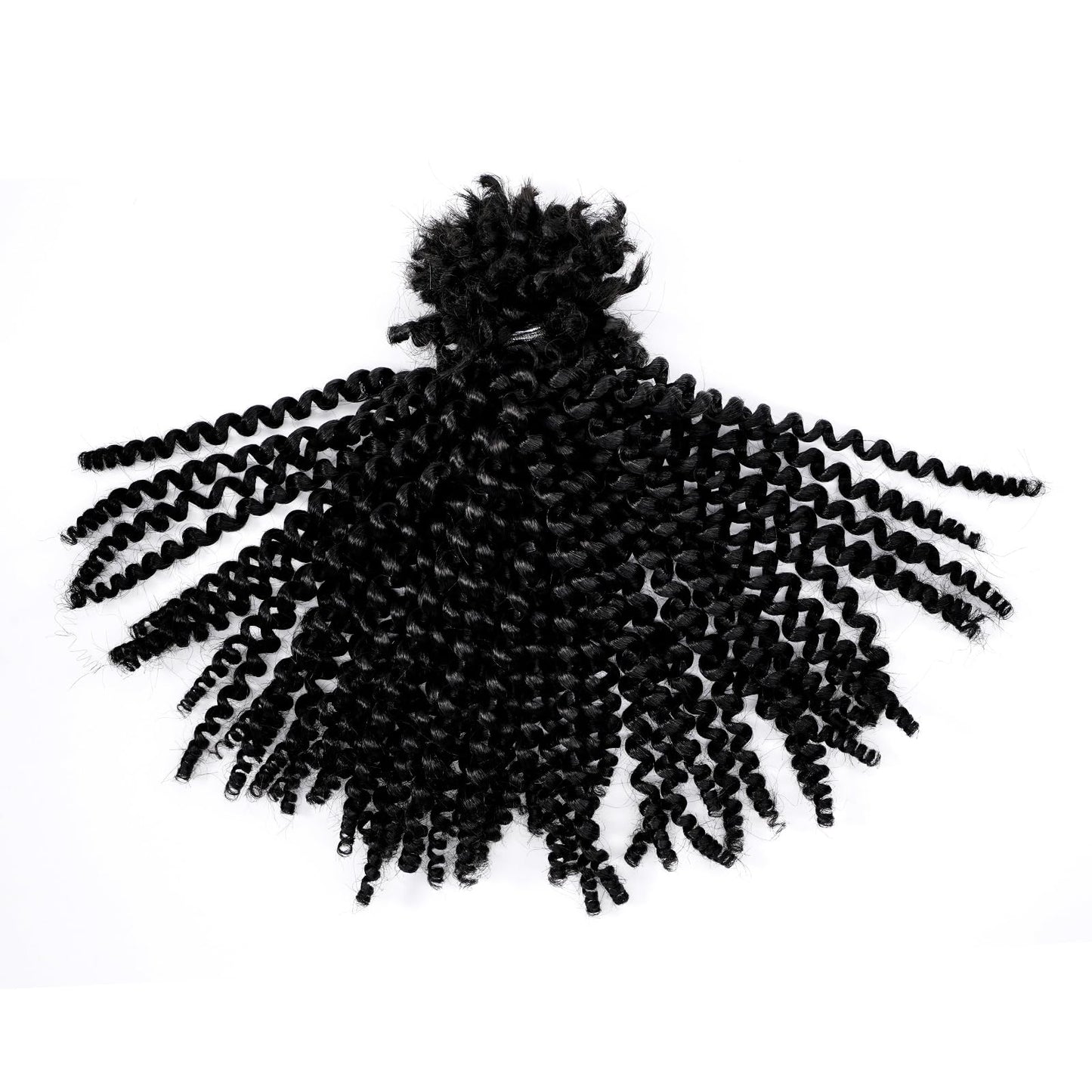 Linkmai 16 Inch Afro Kinkys Bulk Human Hair for Dreadlocks Making, Repairing and Extending,100% Afro Kinky Curly Human Hair Bulk Best Range100g/Pack Can be Dyed