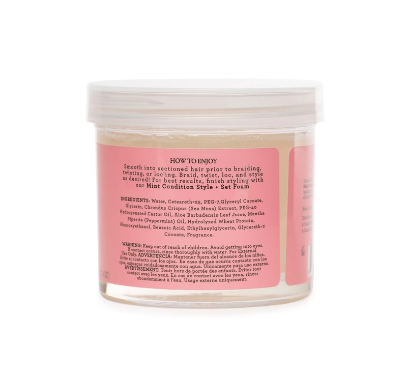 Camille Rose Braiding Gel, Mint Condition – Sea Moss & Aloe Vera Braid Gel for Dry, Itchy Scalp, Flake & Frizz Control, 12 Oz