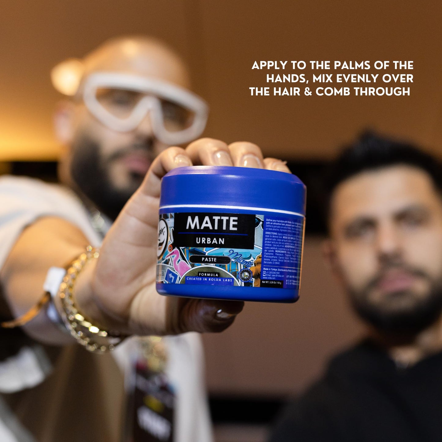 Rolda Matte Hair Paste - Water-Based Hair Styling Clay for Men - Medium Hold, No Shine, Adds Volume & Texture - Matte Finish for Short to Medium Hair (5.29 fl oz)