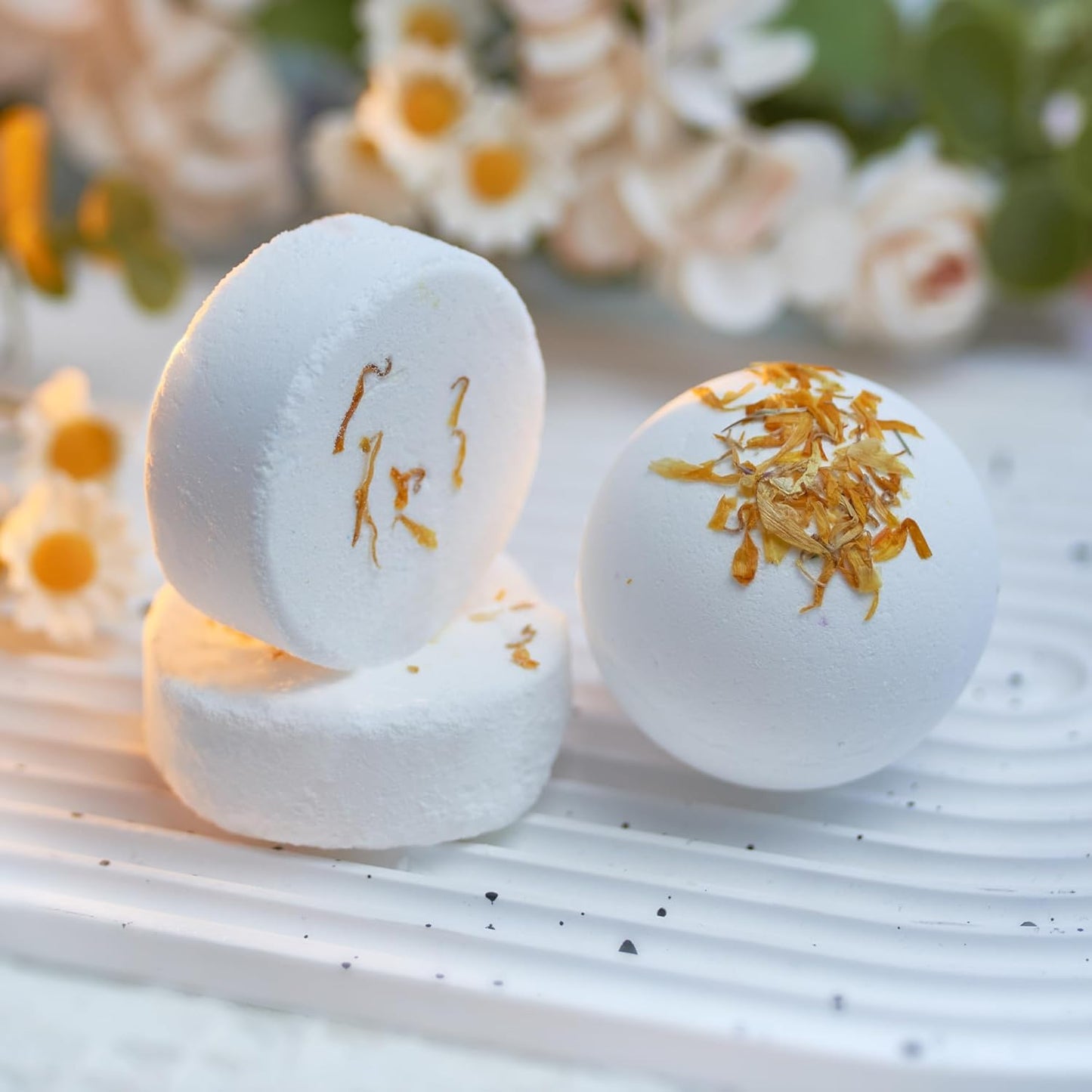 Natural Spa Gift Set for Her - Handmade Citrus & Vanilla Self-Care Package | Bath & Body Products