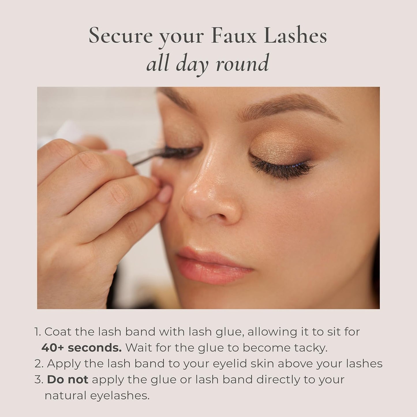 Complete Lash Kit - Iconic Lite Faux Mink Lashes with Clear Glue & Precision Applicator | All-Day Wear