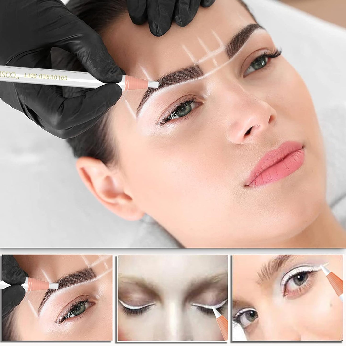 Microblading Pens Set - 20 Waterproof Tattoo Eyebrow Pens for Marking, Filling & Outlining | Perfect for Precision Brows