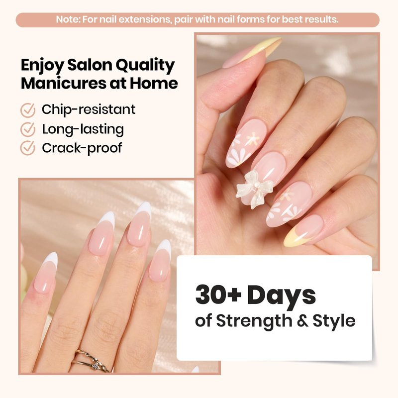 Beetles Builder Gel Nails Kit HEMA Free & Handheld Nail Lamp,8 in 1 Clear Natural Nude Building Gel with Base Top Coat,for Thickening Strengthening Building Apex for Beginner DIY Salon at Home Gifts