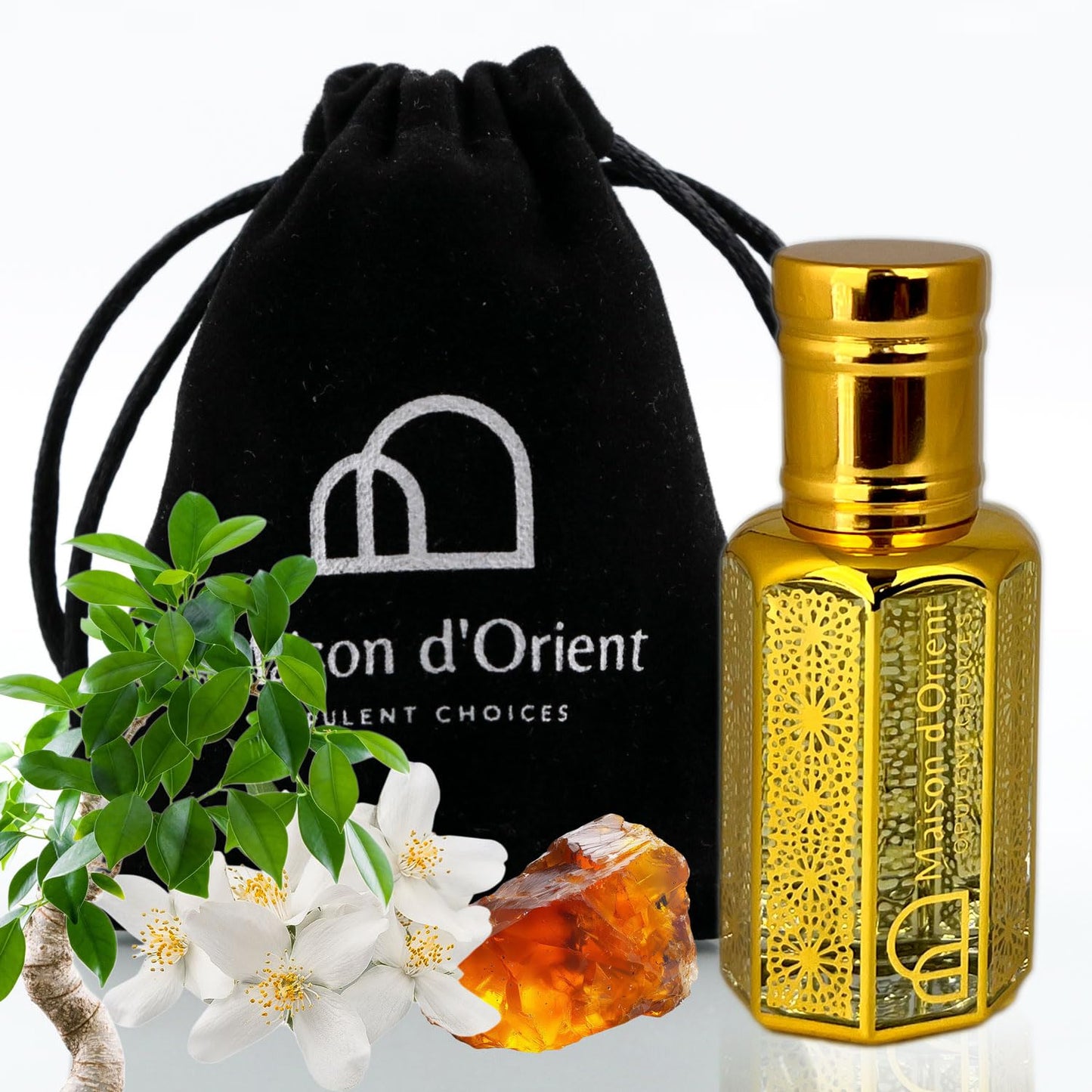 Musk Al Nada Perfume Oil 12 mL – Fresh Floral with Dewy Greens Jasmine and Soft Musk. Alcohol Free Long Lasting Unisex Oil, Compliment Magnet