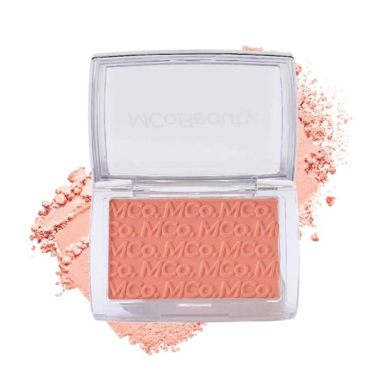 MCoBeauty Glow Up pH Powder Blush - Peach - Color Activated Soft Matte Blusher for Cheeks - Blendable, Buildable & Long Wearing Face Makeup - Natural Finish - Vegan & Cruelty Free